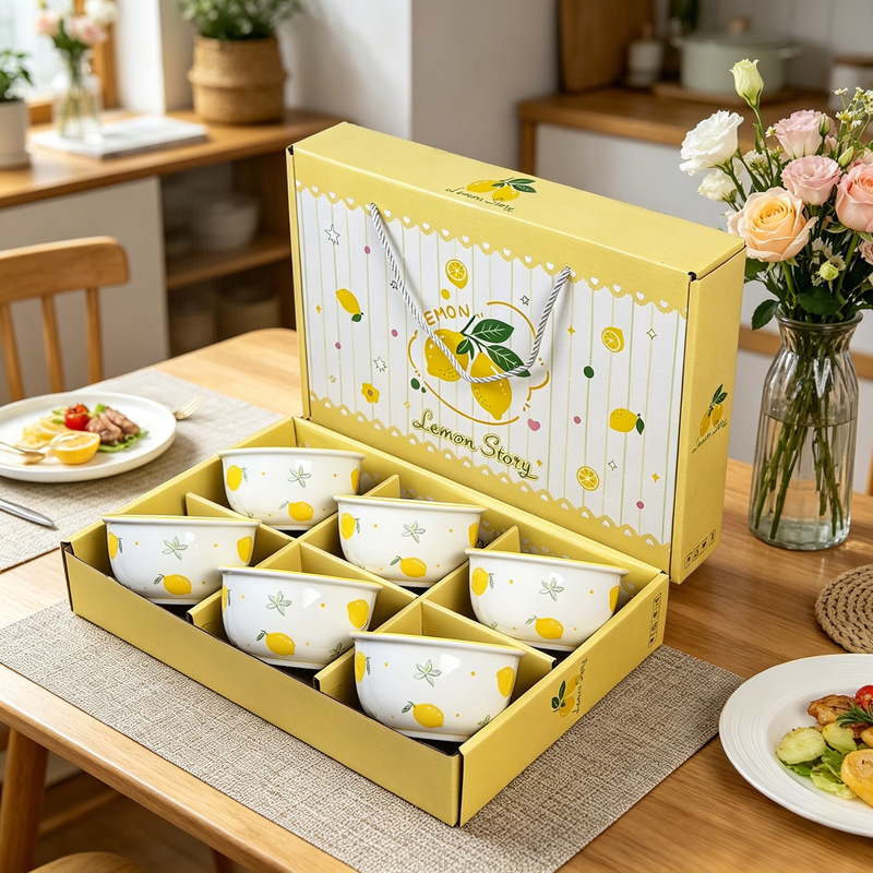 Cross-Border Ceramic Bowlware, Household Rice Bowls, Eating Bowls, Gift Bowl Sets, Tableware, Logo Gift Box Set, Event Gifts Cross-Border Ceramic Bowlware, Household Rice Bowls, Eating Bowls, Gift Bowl Sets, Tableware, Logo Gift Box Set, Event Gifts