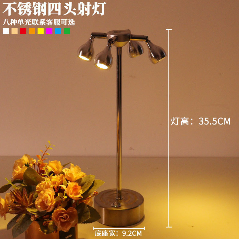 バーテーブルランプ LED充電式テーブルランプ ダイニングバー カフェ ライブハウス 雰囲気ランプ リモコン付き クリアバーテーブルランプ|undefined