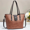 Retro capacious shoulder bag for leisure, 2023 collection