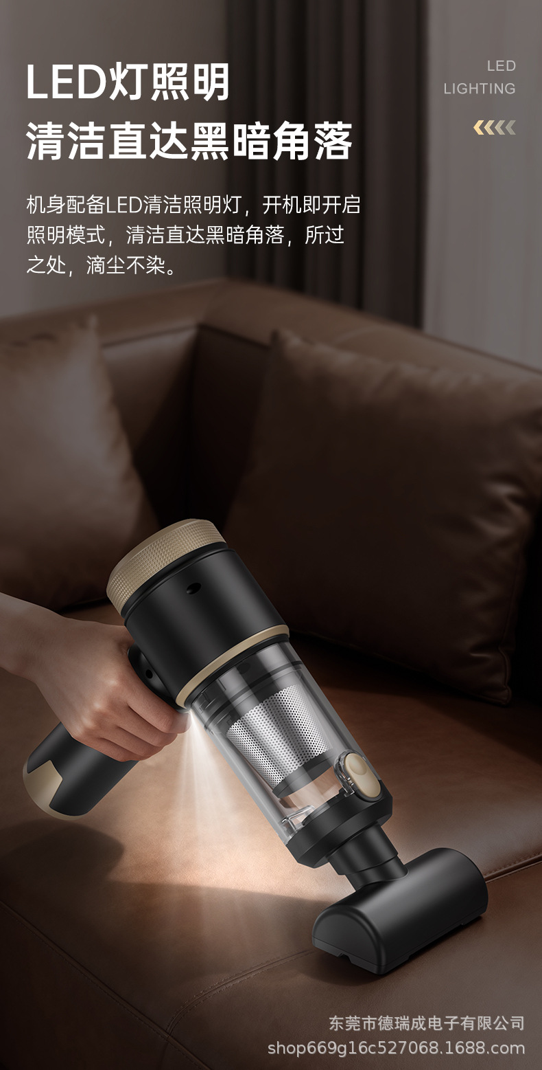 New model of all-in-one car vacuum cleaner with blow, suction, and charging functions, digital display, brushless motor, strong suction, suitable for both home and car use, handheld vacuum cleaner