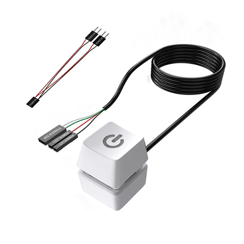 The mechanical button is opened/off the PC LED 7 colors, stop \ start the desktop, desktop desktop switch