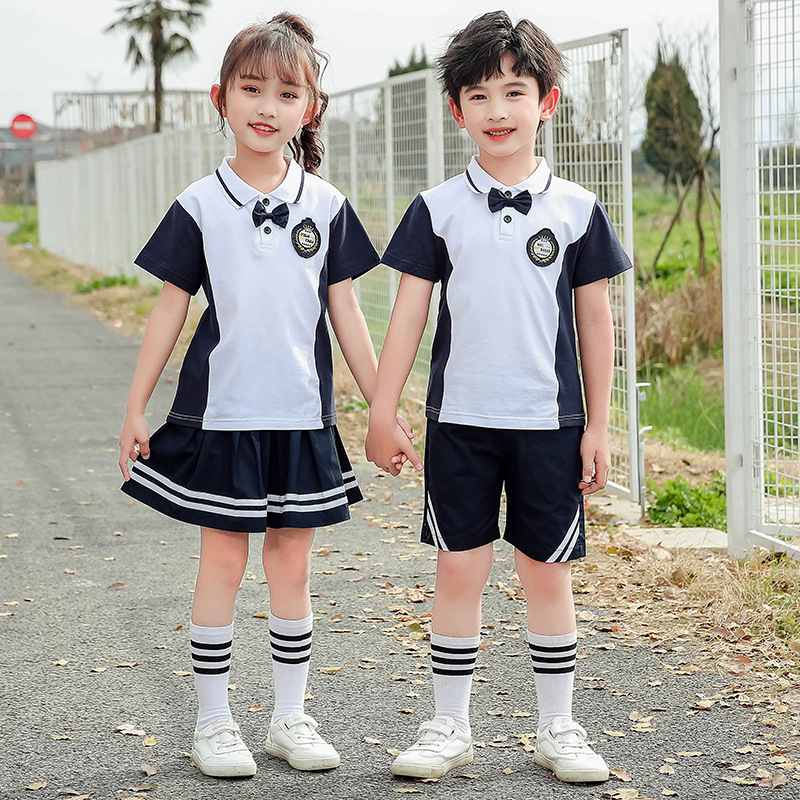 小学生校服夏装套装短袖夏季儿童短袖运动会班服秋冬幼儿园园服|ru
