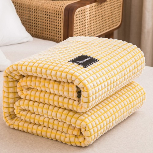 跨境毛毯 日式简约牛奶绒毯盖毯加厚保暖午睡珊瑚法兰绒 空调毯子