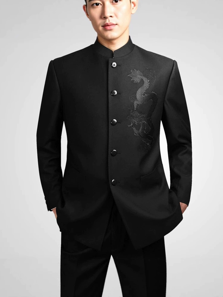 Set for students, jacket for elderly, slim fit, for middle age