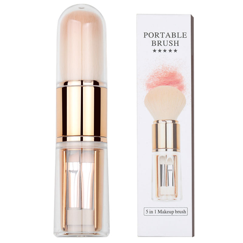 5-in-1 텔레스코픽 브러시 세트-로즈 골드 + 컬러 박스 포장