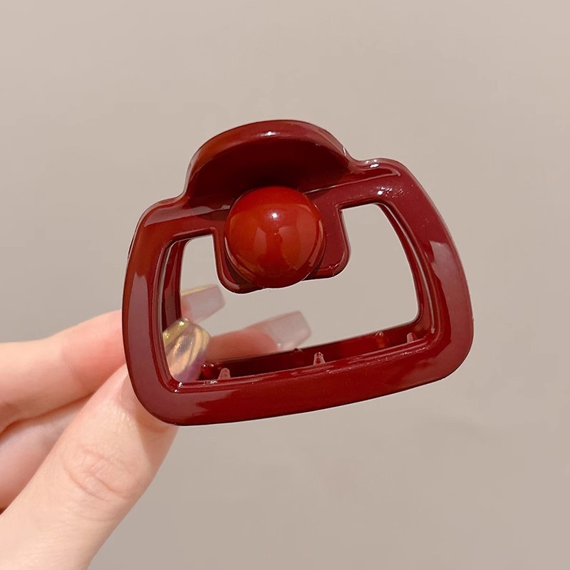 Internet popularidad brota Anchor clip de agarre rojo de la cabeza de las niñas, cabello de tiburón, tocado de alta calidad, cabello grande, más