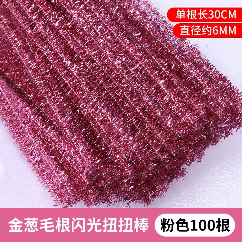 Día de los niños 1 de junio serie de macarón torsión varilla de color alambre floral infantil hecha a mano diy paquete de material de ramo