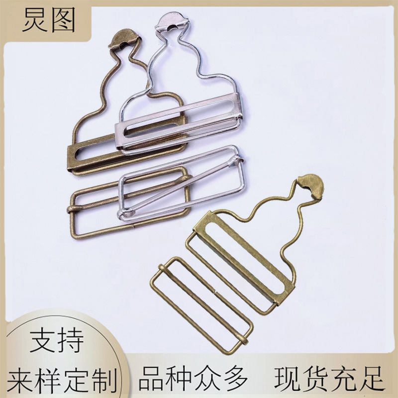 现货金属背带裤调节扣葫芦扣 背带裙牛仔裤工字扣青古铜葫芦扣