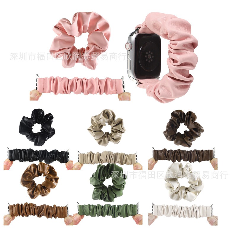 For Apple Watch 7 Generation Solid Color Large Bowel Strap Apple Watch 654321 Generation Hair Band Set Strap For Apple Watch 7 Generation Solid Color Large Bowel Strap Apple Watch 654321 Generation Hair Band Set Strap