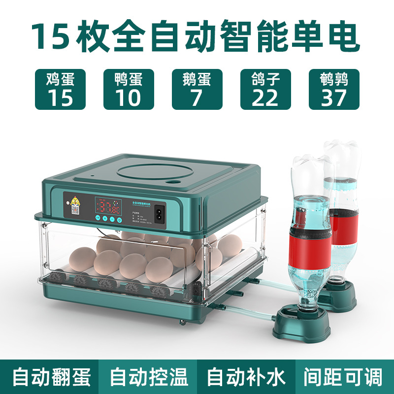 【Fábrica transfronteriza】Suministro adecuado, venta directa, incubadora de huevos de gallina doméstica pequeña totalmente automática, caja de incubación, incubadora. image 19