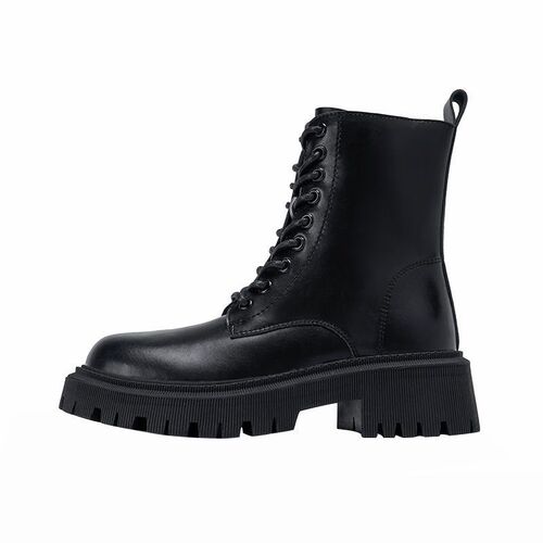 Leather Martin Boots for Women, Mardell Martin Style, New Fall/Winter Warm Fleece Thick Sole Short Boots, Motorcyclist Boots for Men