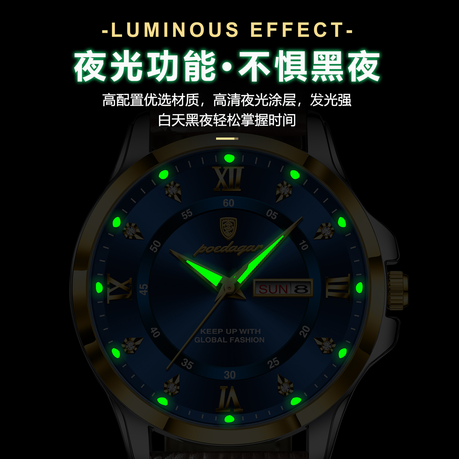 Cinturón de marca suiza, relojes para hombres, relojes de pulsera impermeables de lujo para estudiantes, relojes de pulsera impermeables en vivo de comercio exterior, una venta