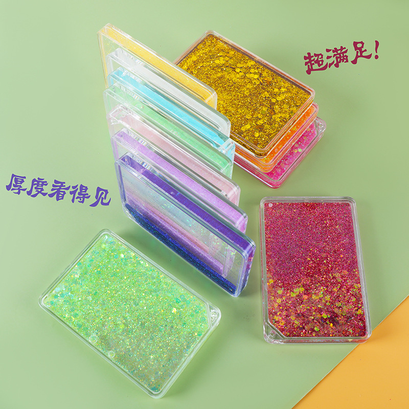 Sandlifting chuck mahjong ladrillo acrílico transparente ladrillo de tarjetas de mano cuenta especial para niñas diy tarjetas antiguas pegatinas baratas