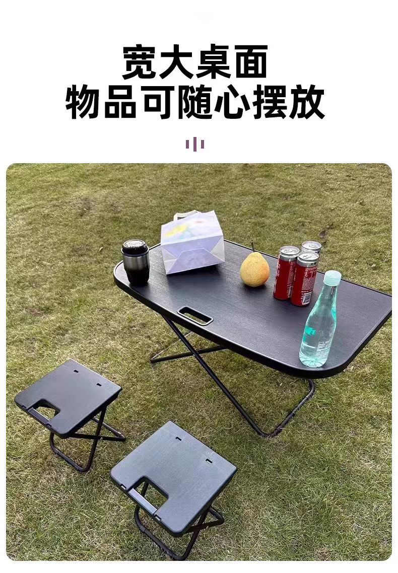 Ledao L60 Trunk Small Folding Table Outdoor Camping Tailbox Picnic Table and Chairs Car Interior Accessories