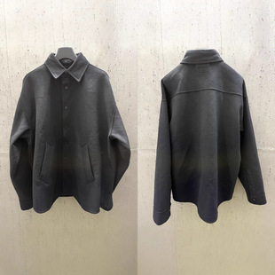 B Brand Paris Korea Dongdaemun Vergamot Autumn and Winter Loose Lapel Single-Breasted Cashmere Vintage Business Coat