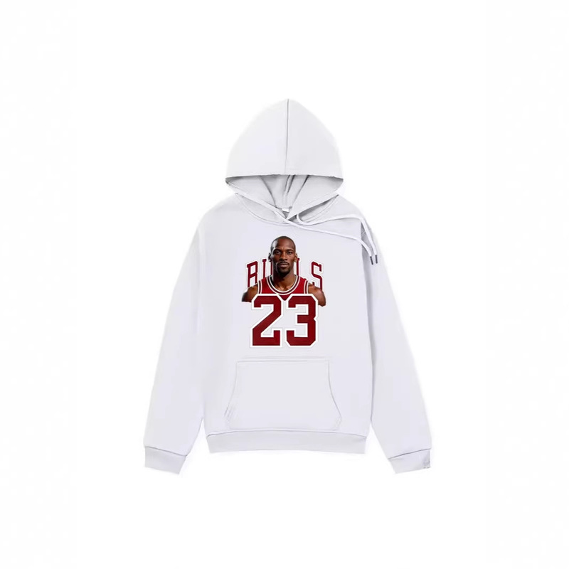 New Trendy Jordan No. 23 Basketball Hoodie with Print for Men and Women, Couple's Style, Loose-Fitting European and American Style Jacket New Trendy Jordan No. 23 Basketball Hoodie with Print for Men and Women, Couple's Style, Loose-Fitting European and American Style Jacket