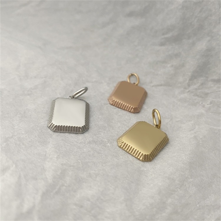 6g Weight Pendant Jewelry Making Type 16*13mm Jewelry Making Size DIY Jewelry Accessories Classification 1 Piece Quantity Titanium Steel Material Card, Customization Laser Engraving Pattern Plating Design Basic, Simple Style Style 1 Piece 16*13mm Titanium Steel Card Customization Laser Engraving Pendant DIY Jewelry Accessories 7