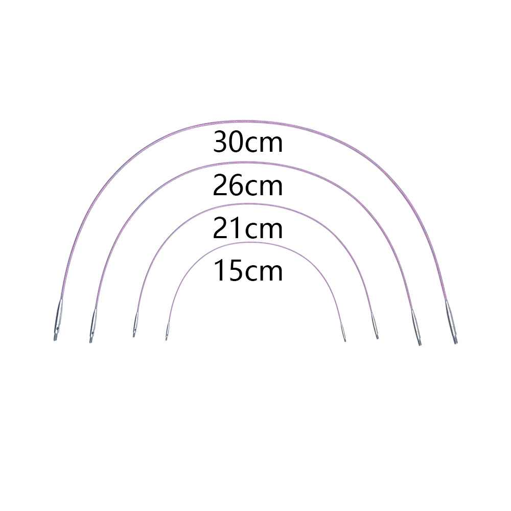 Herramientas de trenzado transfronterizas abedul púrpura aguja de manga 5 + 8 aguja de manguita desmontable un conjunto de 10 pagado 3.0-6.