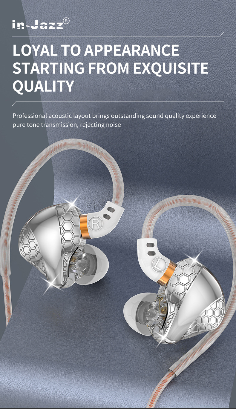 Export Heavy Bass Over-Ear Wired Headphones Metal Noise Cancelling In-Ear Sports Music Ear Hook Style_voghion.com