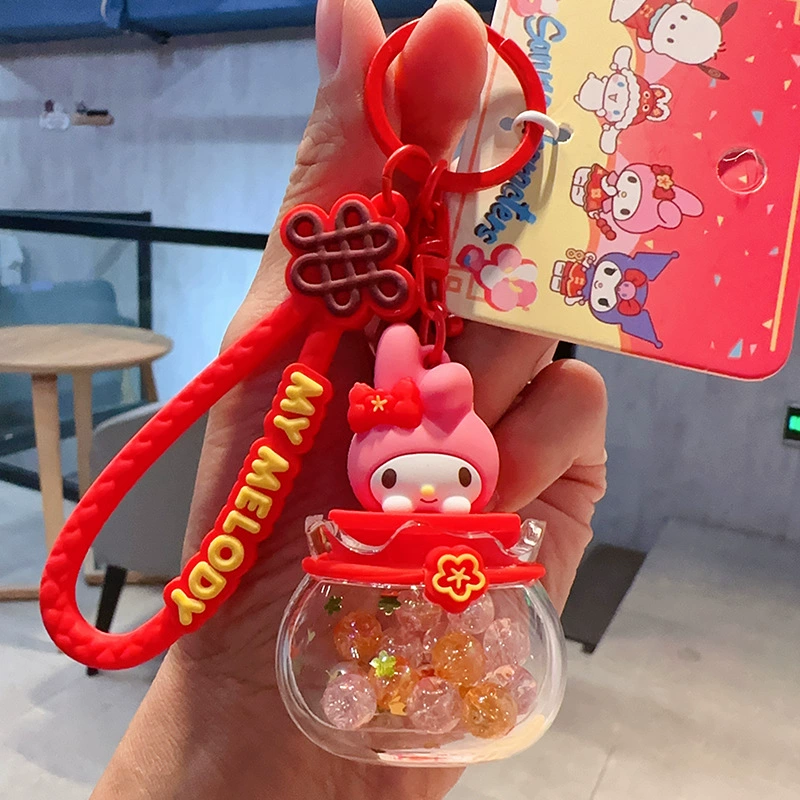 Плюшевый брелок Sanrio Hello Kitty, оригинал, мягкая подвеска 11×7.5 см, коллекционный талисман