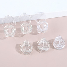 KH016 眼影盒单格 单色全透明圆形戒指 腮红口红眼影分装盒 塑料