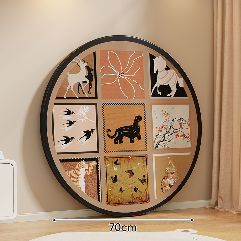 레트로 스타일 * 블랙 직경 70CM [판 두께 1.5]
