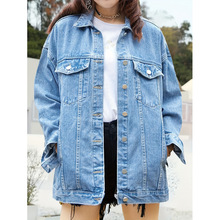 C 43270 Plus-size loose denim jacket �������ţ�мп�����ͨ