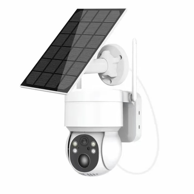 low power 4 million solar camera icsee hd monitor wireless wifi dual light source camera