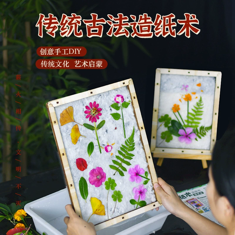 Materials set for experiments for kindergarten, handmade, family style