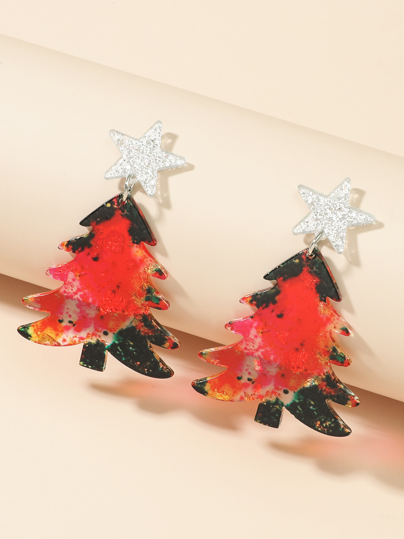 Fashion Christmas Tree Alloy Plating Womenu0027S Drop Earrings 1 Pair