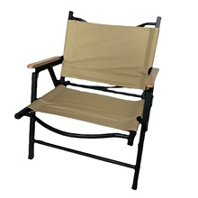 工廠批發柯米特可印刷折疊露營野營椅扶手椅戶外休閑方管椅沙灘椅
