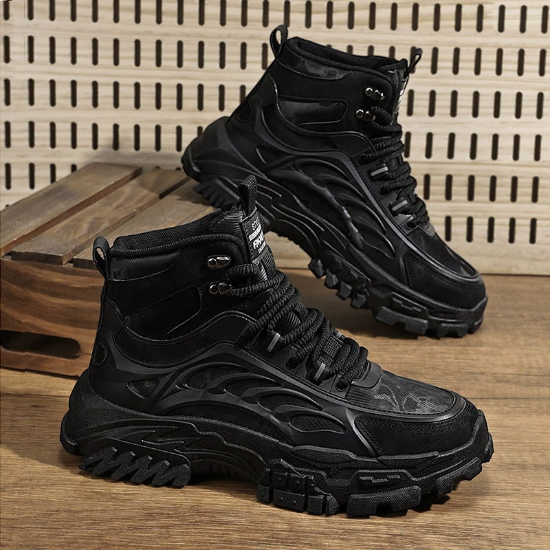 Мужская обувь осень 2024 новые мужские ботинки Martin модные дикие рабочие ботинки противоскользящие и износостойкие ботинки на высокой подошве