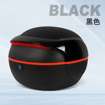 car rear trunk large capacity – Electric car tail box - black-free-installation-accessories-single-tail-box-need-to-bring-your-own-tail-rack