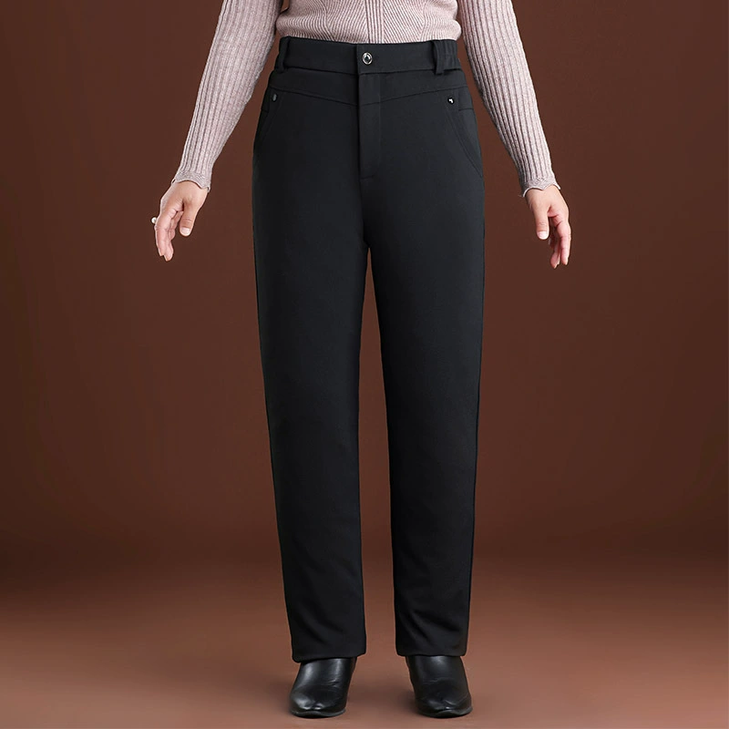 2024 новые женские пуховые брюки среднего и пожилого возраста, утепленные белые утиные пуховые съемные зимние хлопковые брюки для пожилых людей, которые можно носить зимой