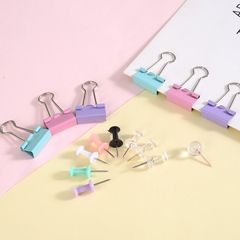 Macaron Color Long Tail Clips 19MM Tail Clip Metal Clip Office Document Clip Snack Seal Clip Cross-border Exclusive Supply