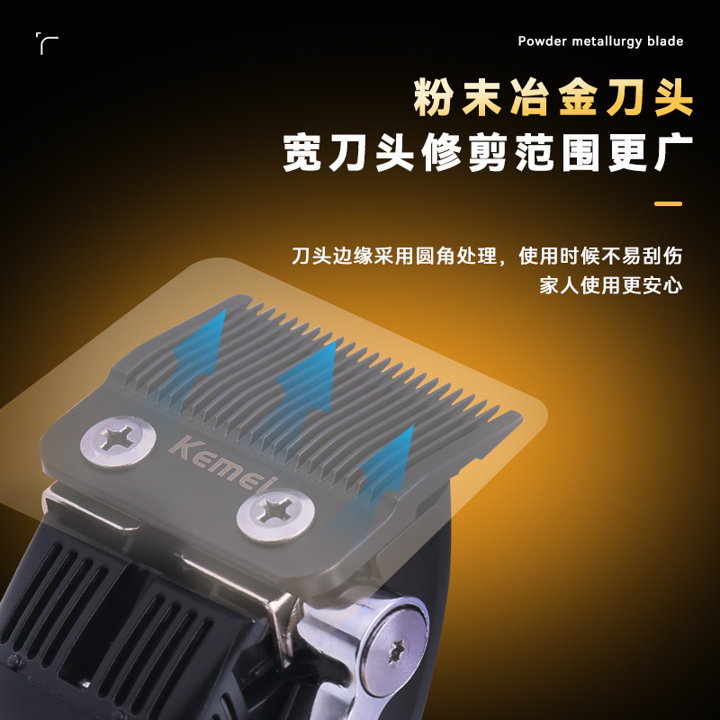 Corte de pelo eléctrico de pantalla digital Kemei salón de peluquería tallado cliper profesional de corte eléctrico ajustable recortador KM - 2228