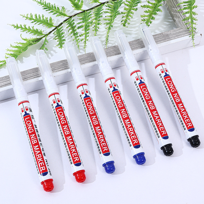 Pen de marcado impermeable de cabeza larga Pen de marcado especial Pen de marcado de agujero profundo Pen de baño Pen de título multipropósito de azulejos de carpintería