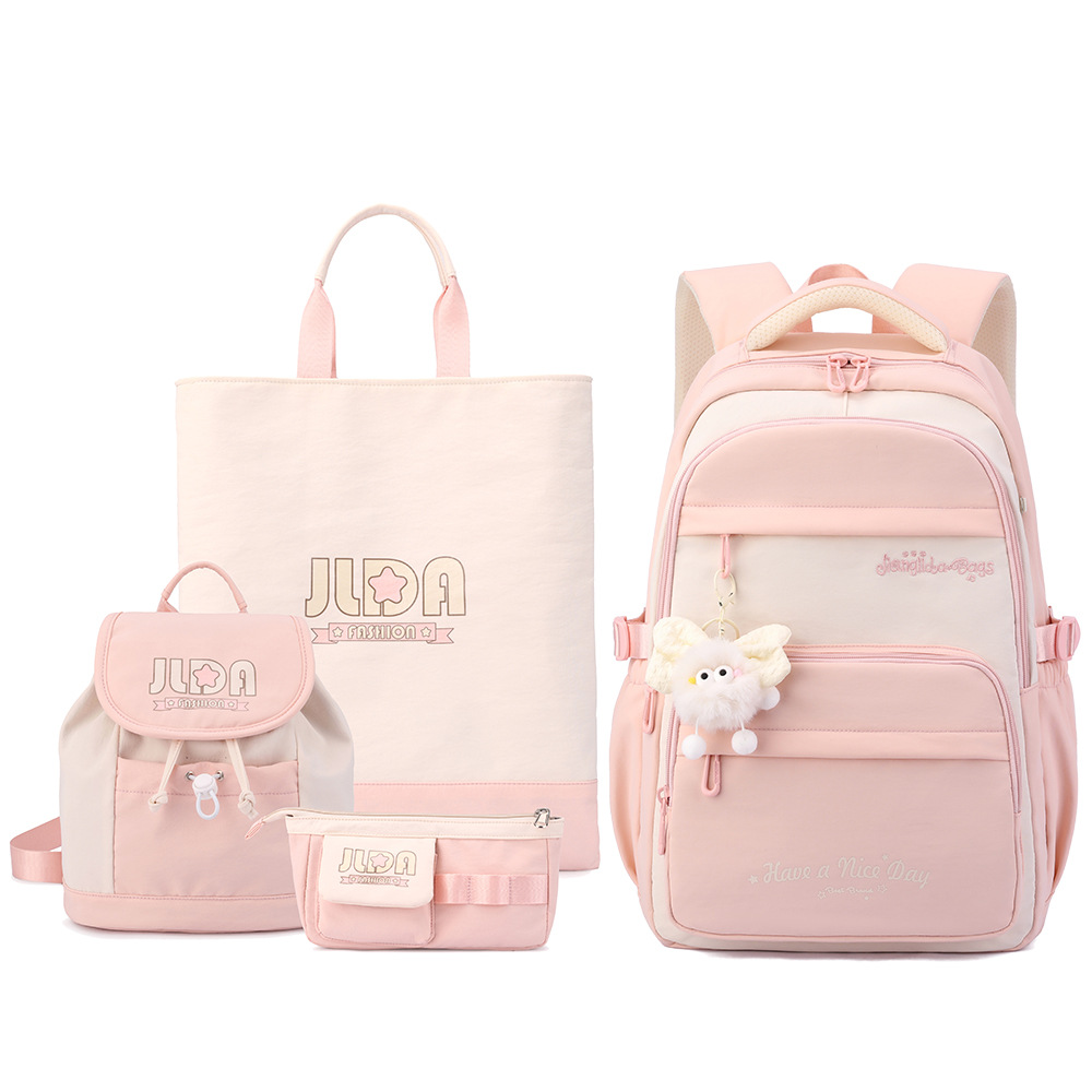 Set de cuatro piezas rosa