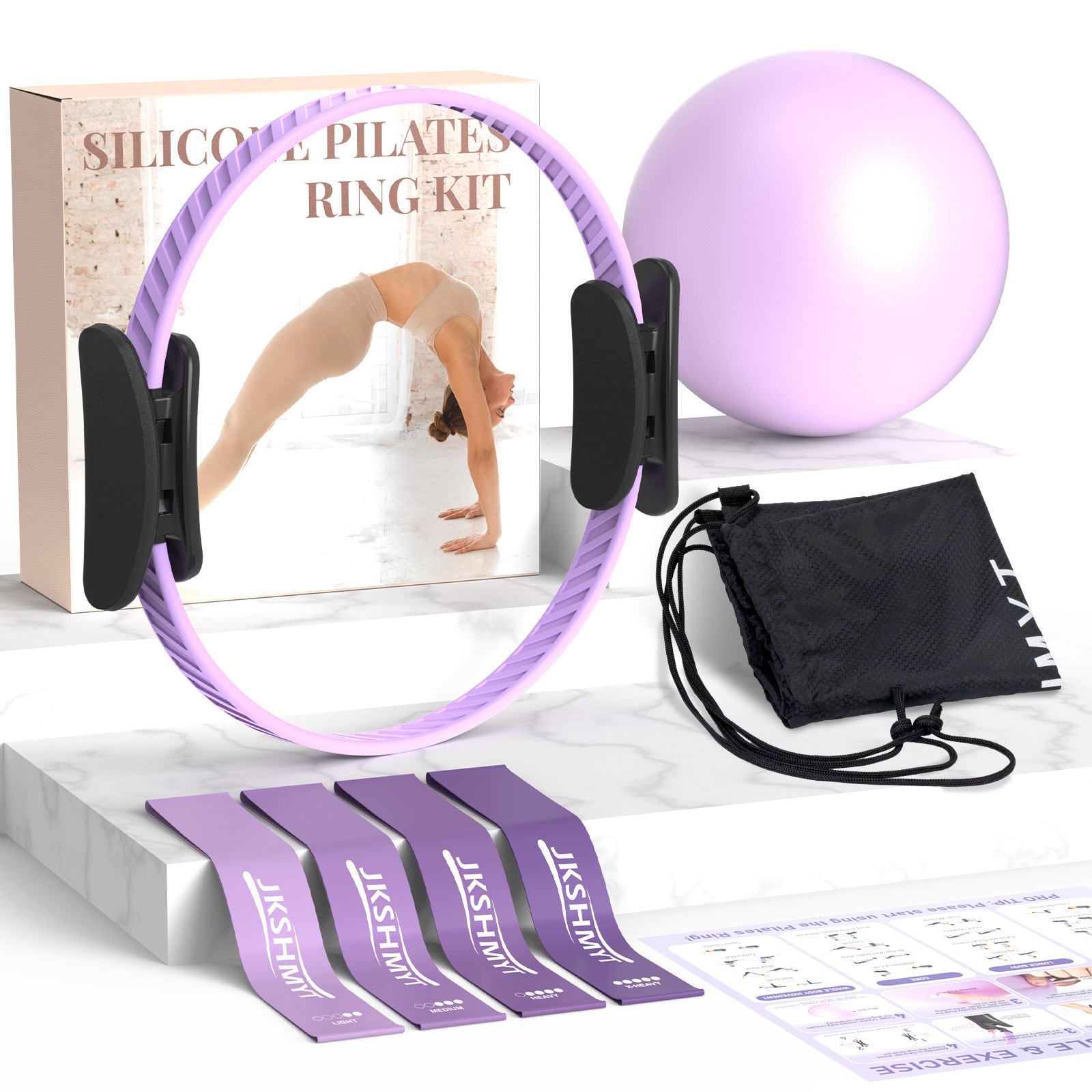 Pilates Circle, a Specialized Yoga Resistance Circle, Is a Muscle Training Equipment for the Legs That Helps Strengthen the Strength of the Limbs Fitness Equipment