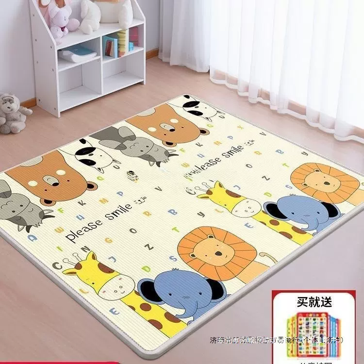 宝宝爬行垫加厚婴儿客厅家用儿童爬爬垫整张拼接可折叠泡沫地垫子