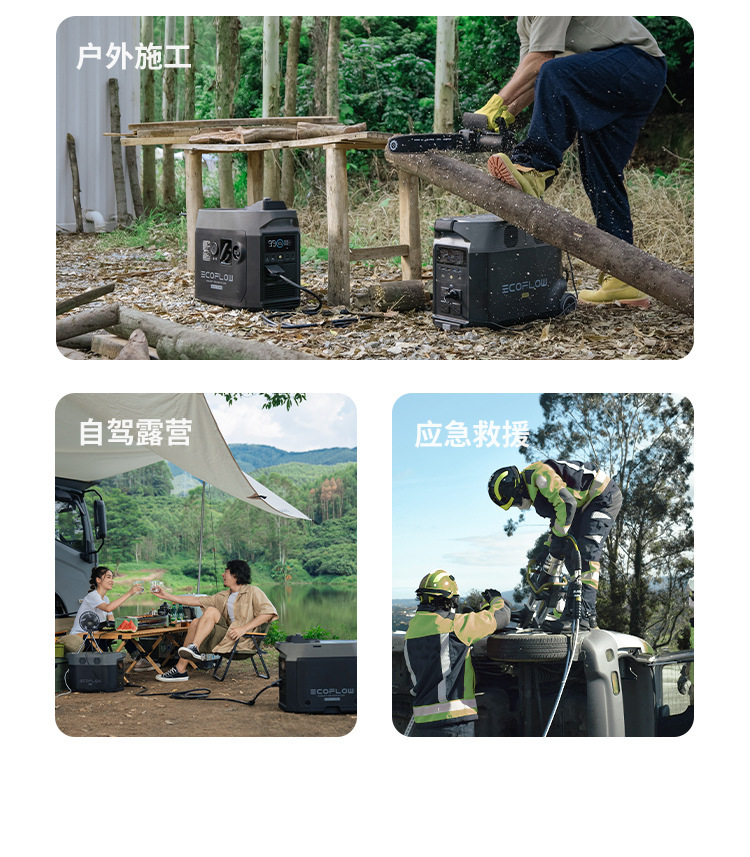 Ecoflow Zhenghao Intelligent Dual-Fuel Generator Oil and Gas Dual-Purpose Automatic Start and Stop 1800W 1600W