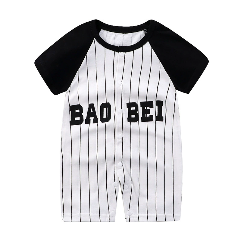 Short-Sleeve Baby Romper Summer Bodysuit, Newborn Girls, Thin Lightweight, 59–90 cm