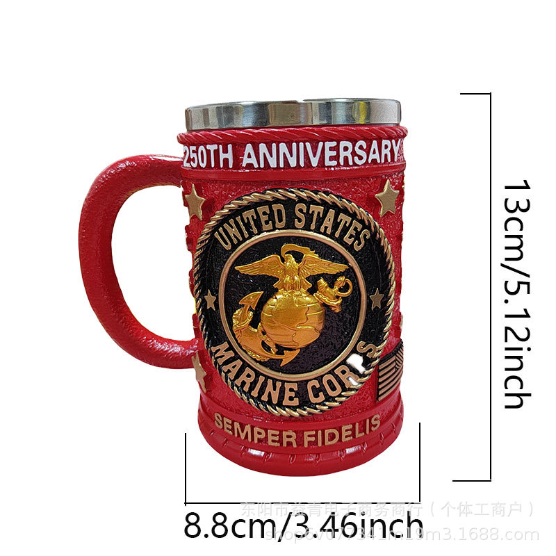 Cross-border Dual Dragon Collector 's Mug Retro Caza de perro Duck Coffee Mug Hunter