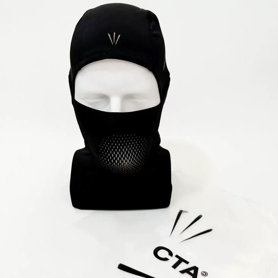 Outdoor Cycling Windproof Mask, Neck Protector, Sun Protection, Breathable Hood, Men's Ski Mountaineering Balaclava Hat, Reflective Label