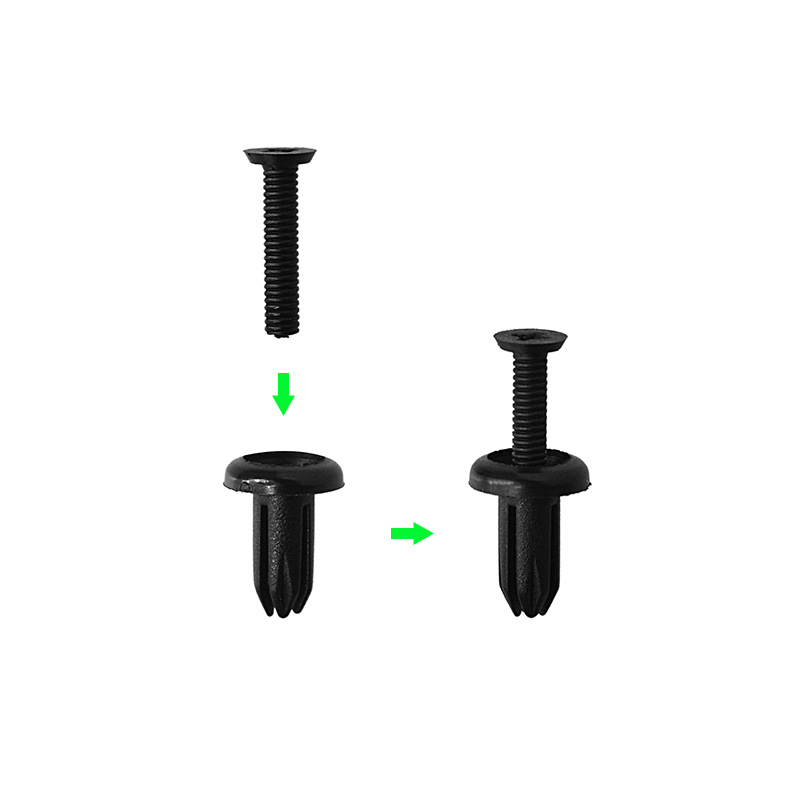 Accesorios del coche hebilla clip ventilación cubierta tornillo hebilla 5mm accesorios del coche tornillo de expansión C31