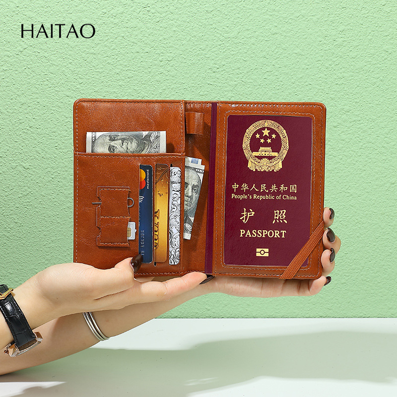 2025 nuevo clip de pasaporte de viaje, bolso de almacenamiento, bolso de tarjeta, todo en uno, clip de boleto portátil multifuncional para mujer de alto valor