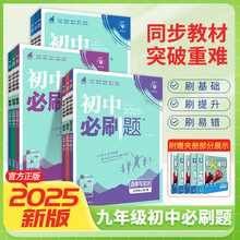 25版初中必刷题七八九年级上下册初一二三同步练习册辅导资料人教