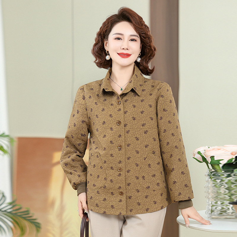 妈妈秋装夹克外套2025新款洋气中年妇女春秋洋气休闲风衣时尚上衣|undefined