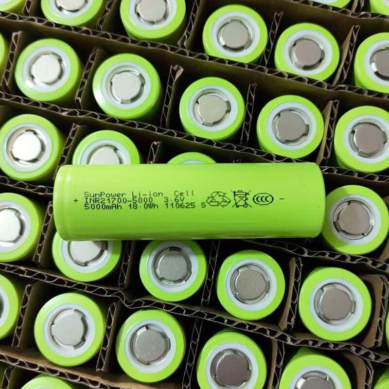 Sanjie original 21700 batería 5000mAh de gran capacidad 10C3.7V linterna recargable batería de alimentación