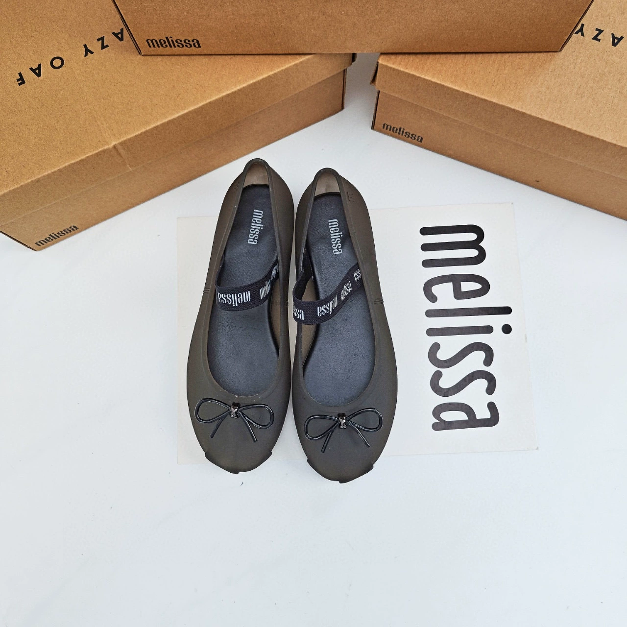 Женские туфли Melissa Jelly с бантом и круглым носком, танцевальные туфли Meilissa, женские танцевальные туфли на плоской подошве с эластичной лентой